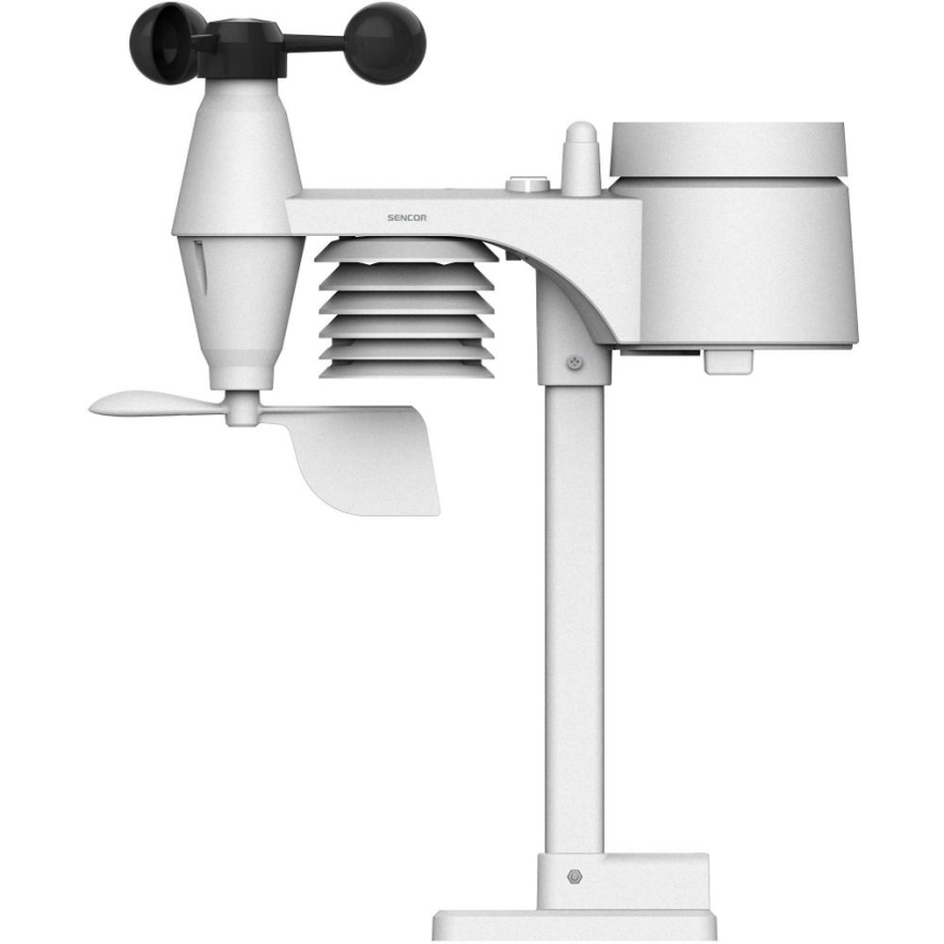 Sencor - Station météo professionnelle avec écran couleur LCD et réveil 5V/3xAAA + 3xAA