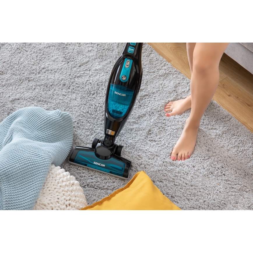 Sencor - Stok Stofzuiger 2in1 80W/14,4V 2200 mAh zwart/blauw
