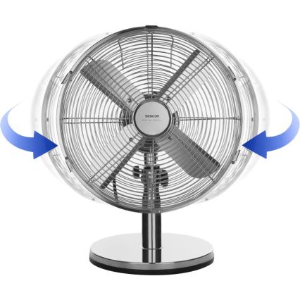 Sencor - Tafelventilator 35W/230V glanzend chroom