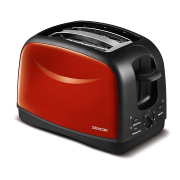 Sencor - Toasteur avec deux emplacements 850W/230V rouge