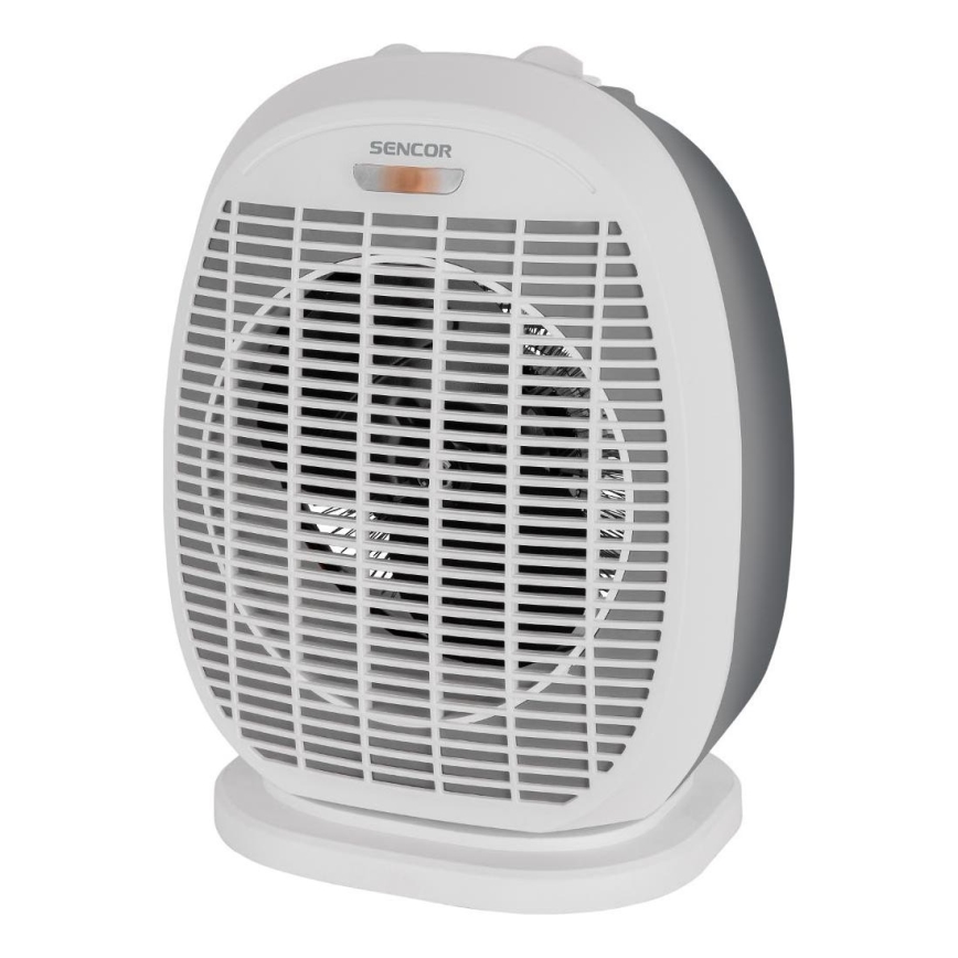 Sencor - Ventilateur avec élément chauffant 1200/2000W/230V blanc/gris