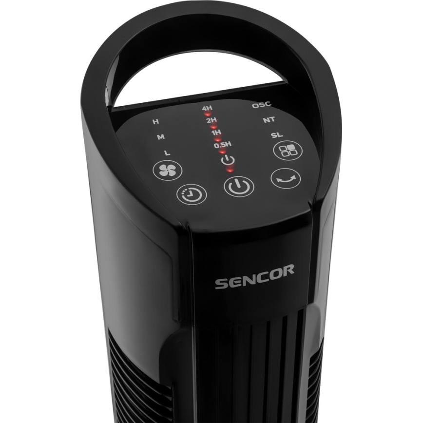 Sencor - Ventilateur de sol 50W/230V noir + télécommande