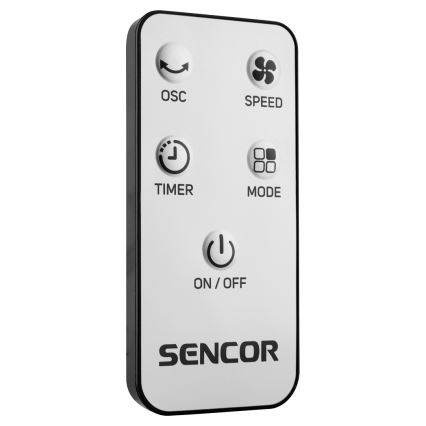 Sencor - Ventilateur de sol 50W/230V noir + télécommande