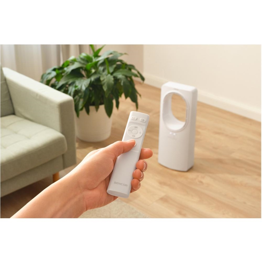 Sencor - Ventilateur de sol sans pale 50W/230V blanc + Télécommande