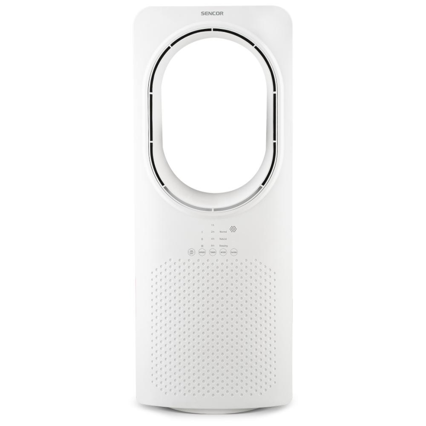 Sencor - Ventilateur de sol sans pale 50W/230V blanc + Télécommande