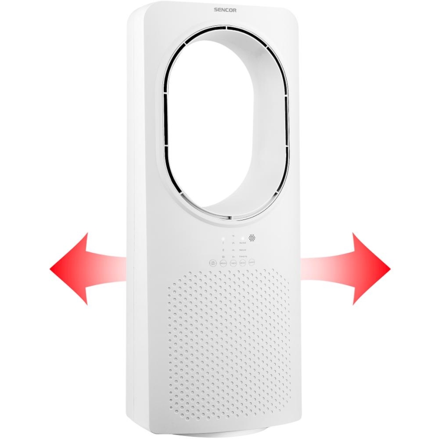 Sencor - Ventilateur de sol sans pale 50W/230V blanc + Télécommande