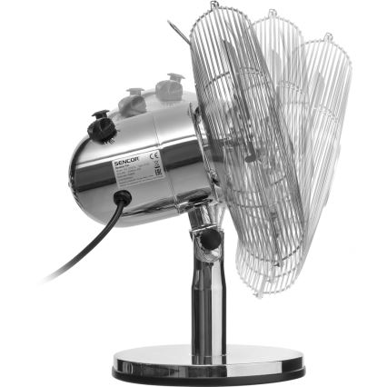 Sencor - Ventilateur de table 30W/230V chrome brillant