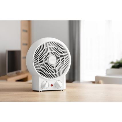 Sencor - Ventilateur soufflant chauffant 1200/2000 W/230 V blanc