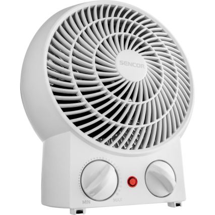 Sencor - Ventilateur soufflant chauffant 1200/2000 W/230 V blanc