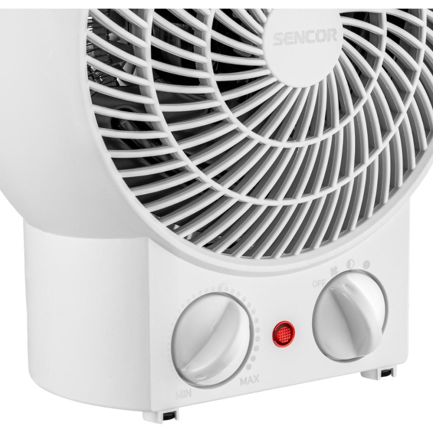 Sencor - Ventilateur soufflant chauffant 1200/2000 W/230 V blanc