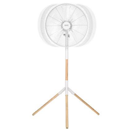 Sencor - Ventilateur sur pied 50W/230V blanc/hêtre