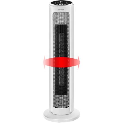 Sencor - Ventilator met keramisch verwarmingselement 2200 W / 230 V, Wi‑Fi, wit + afstandsbediening