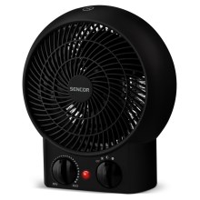 Sencor - Ventilator met verwarmingselement 1200/2000W/230V zwart