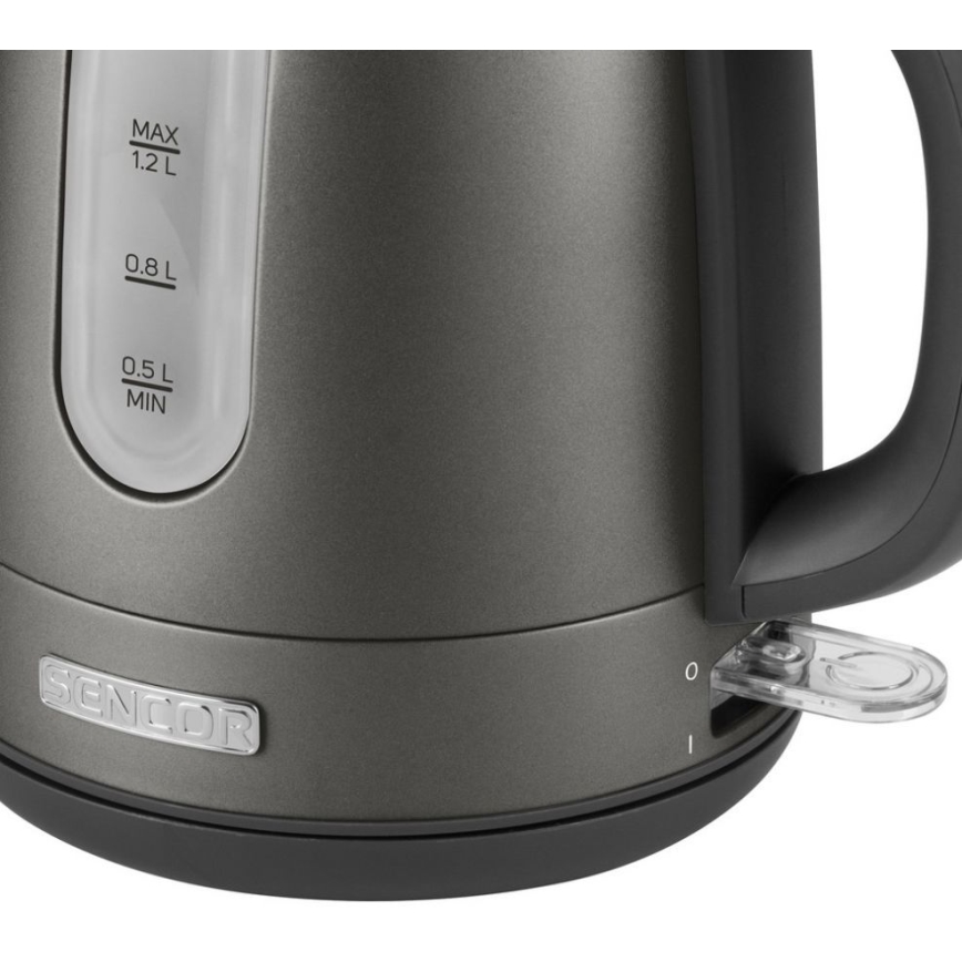 Sencor - Waterkoker 1,2 l 2150W/230V antraciet
