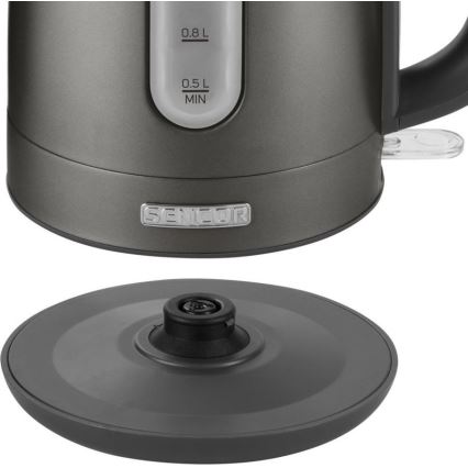 Sencor - Waterkoker 1,2 l 2150W/230V antraciet