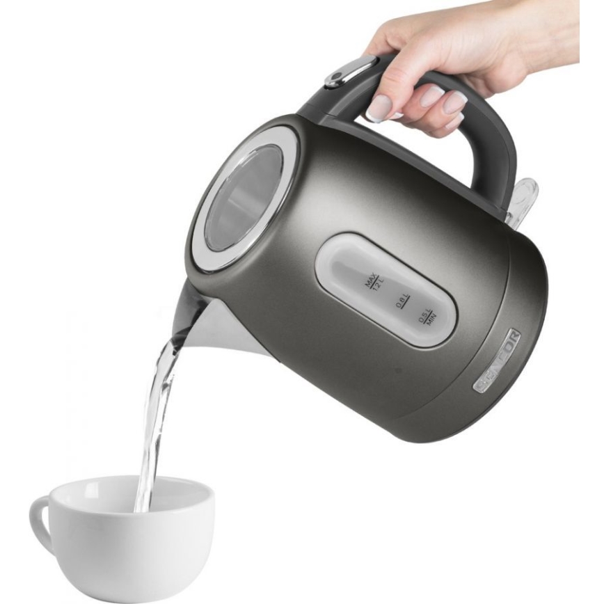 Sencor - Waterkoker 1,2 l 2150W/230V antraciet