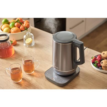 Sencor - Waterkoker met temperatuurregeling 1,7 l, 1800 W/230 V, RVS
