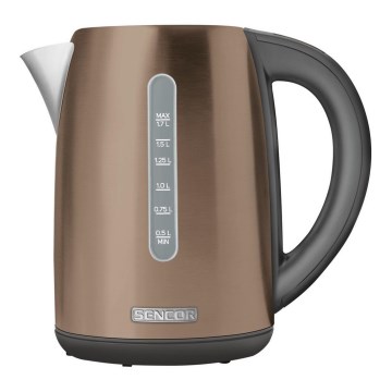 Sencor - Waterkoker met Thermoregulatie 1,7 l 2150W/230V bruin