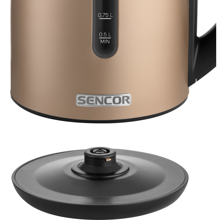 Sencor - Waterkoker met Thermoregulatie 1,7 l 2150W/230V bruin