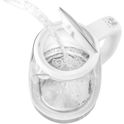 Sencor - Waterkoker met Thermoregulatie en LED Achtergrondverlichting 2 l 2200W/230V wit