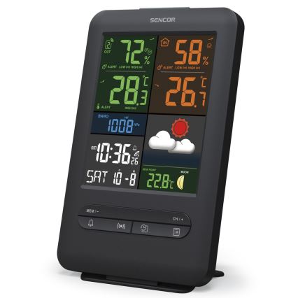 Sencor - Weer Station met Kleur LCD Scherm 5V/1xCR2032