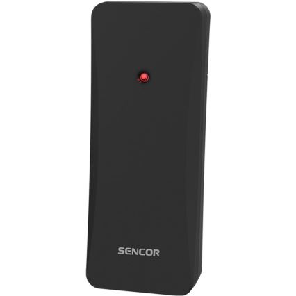 Sencor - Weerstation met kleurig LCD-display, 3×AAA + 2×AA, zwart