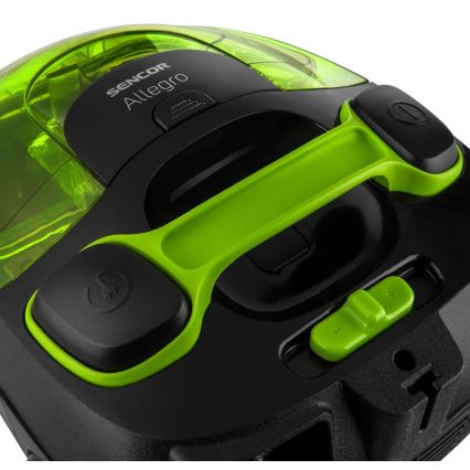 Sencor - Zak-loze Stofzuiger 1,5 l 890W/230V groen/zwart