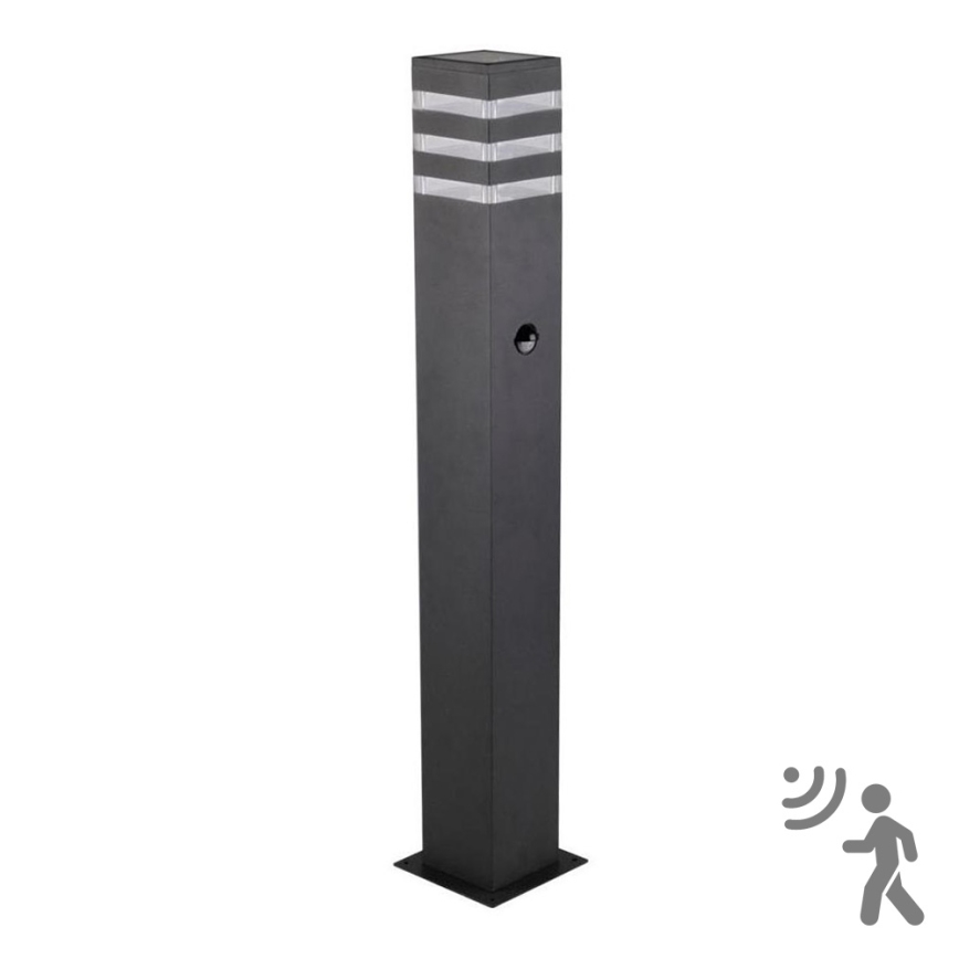 Sensorlamp voor buiten TEKSAS 1xE27/12W/230V IP44 74 cm antraciet