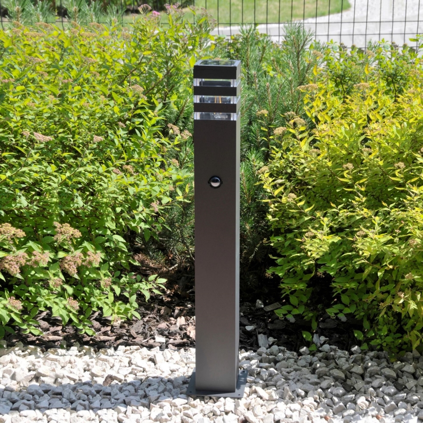 Sensorlamp voor buiten TEKSAS 1xE27/12W/230V IP44 74 cm antraciet
