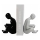 Serre-livre 17,5x13x14 cm noir/blanc