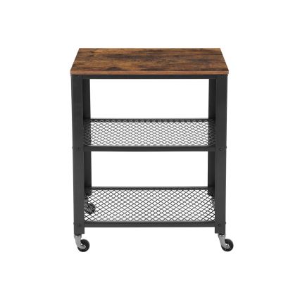 Serveertafel MARGE bruin/zwart