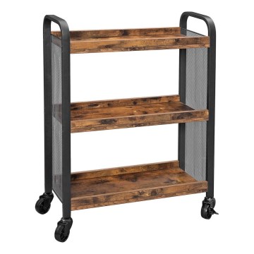 Serveertafel MARGE bruin/zwart
