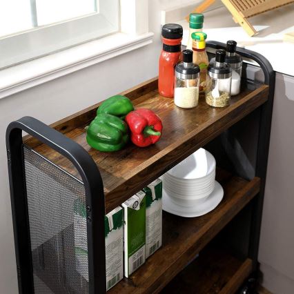 Serveertafel MARGE bruin/zwart