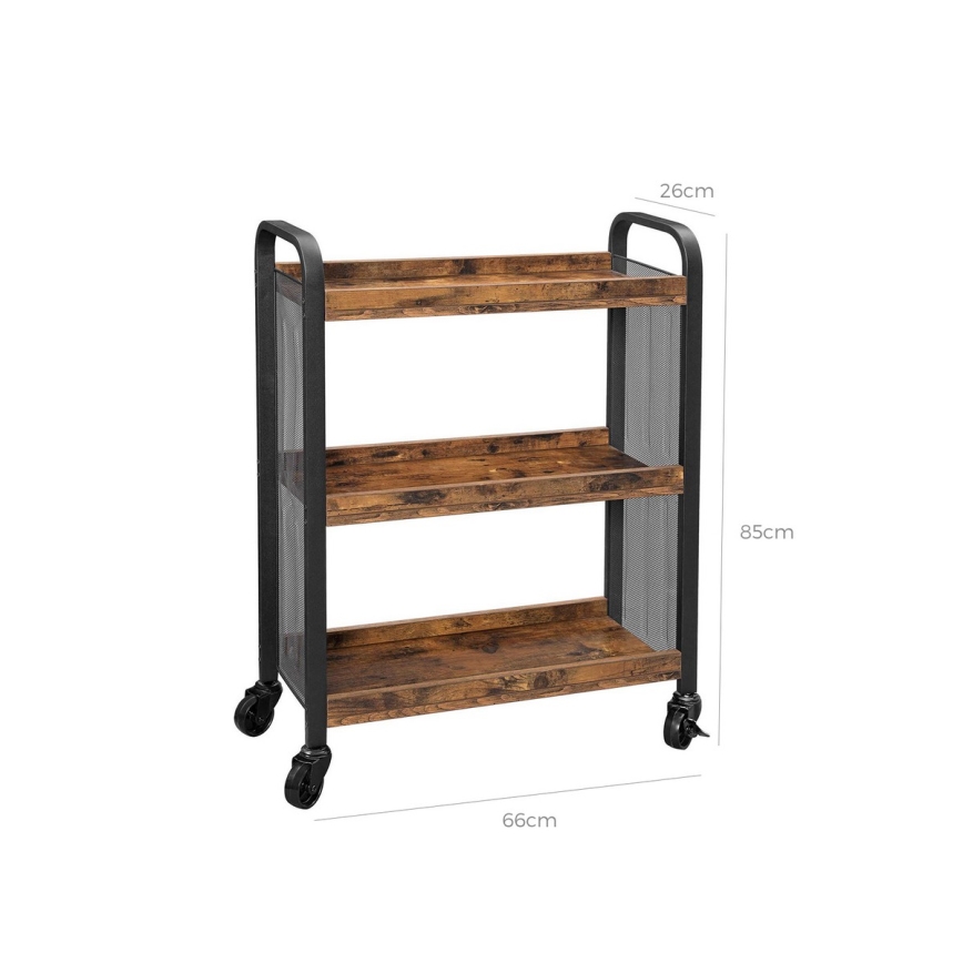 Serveertafel MARGE bruin/zwart