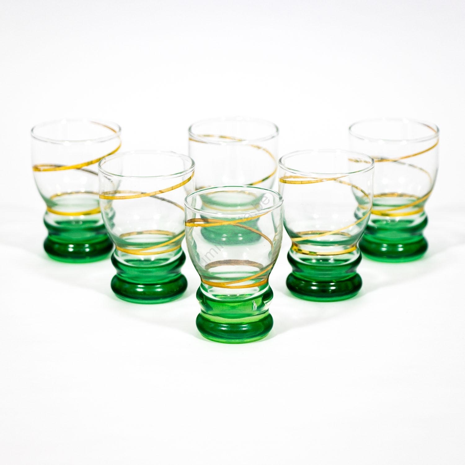 Ensemble de verres à liqueur vintage à pois - Accessoires de bar rétro des années 1960, Ensemble de 5, Verres Mid-Century, Verres de fête rétro - Canada
