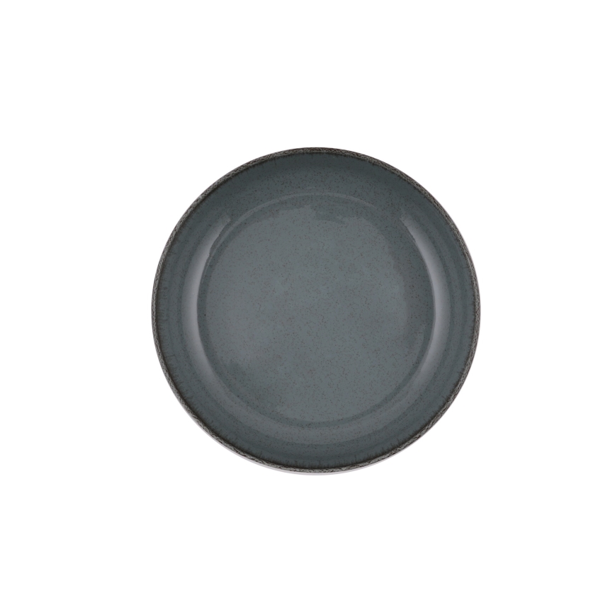 Service de table 16 pièces gris/porcelaine