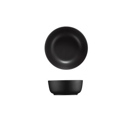 Service de table 16 pièces - noir/porcelaine