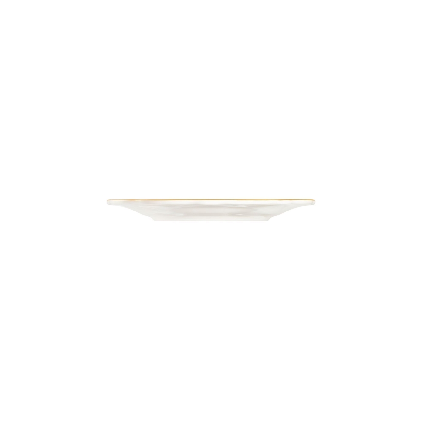 Service de table 18 pièces blanc/doré/porcelaine