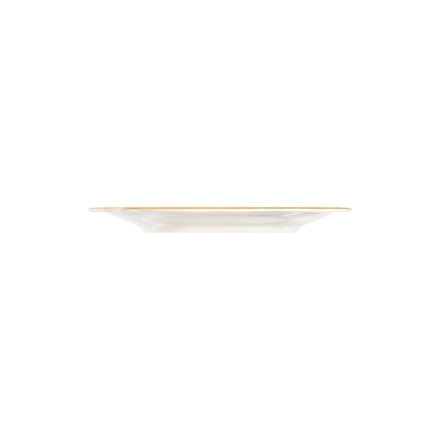 Service de table 18 pièces blanc/doré/porcelaine