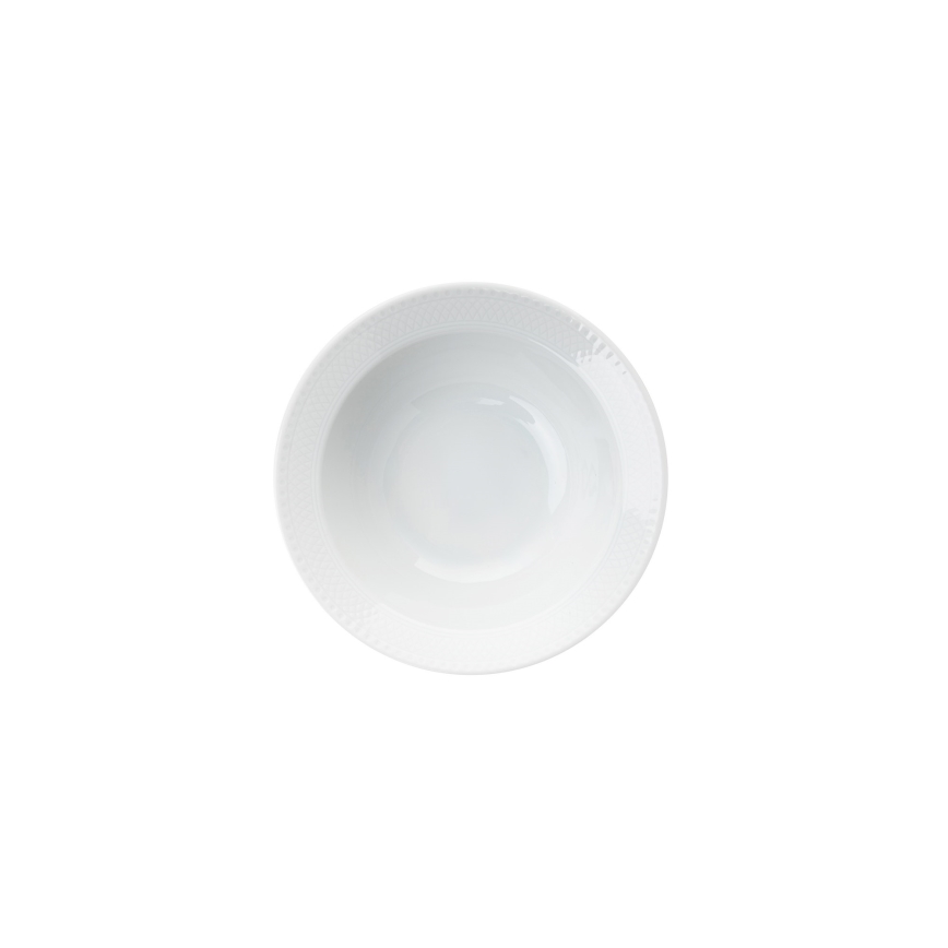 Service de table 18 pièces, blanc en porcelaine