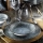 Service de table 18 pièces bleu/porcelaine