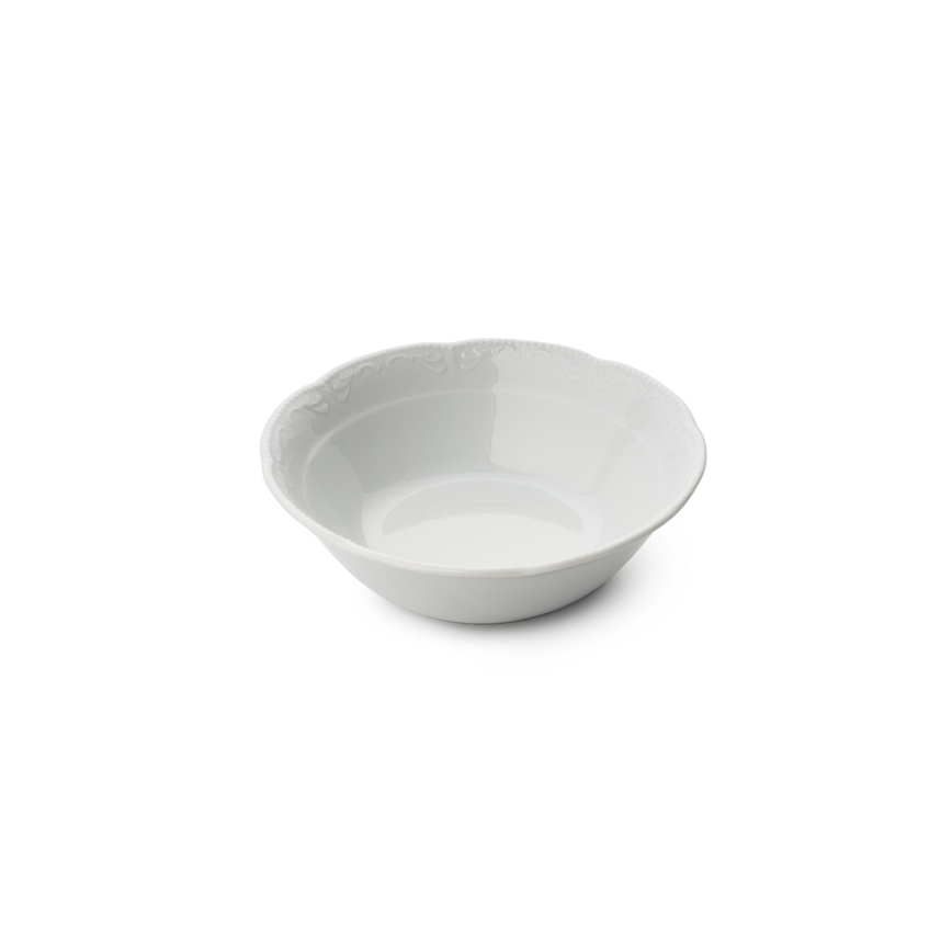 Service de table 18 pièces en porcelaine blanche
