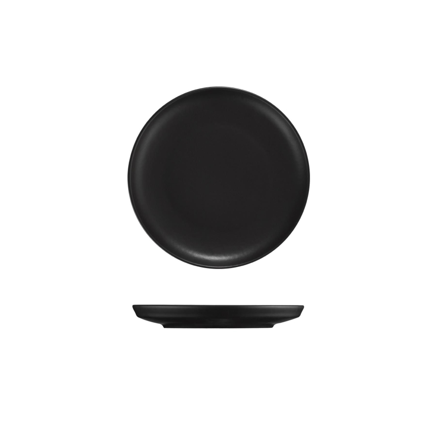 Service de table 18 pièces noir/porcelaine