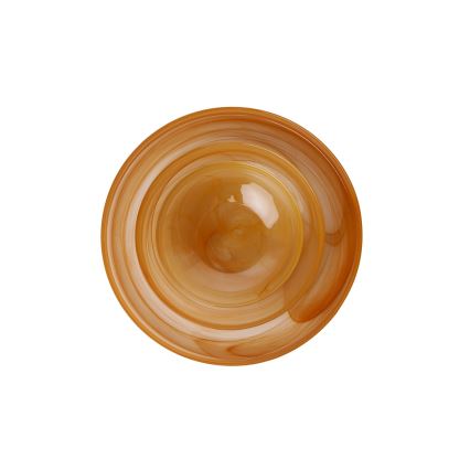 Service de table 18 pièces, orange/verre