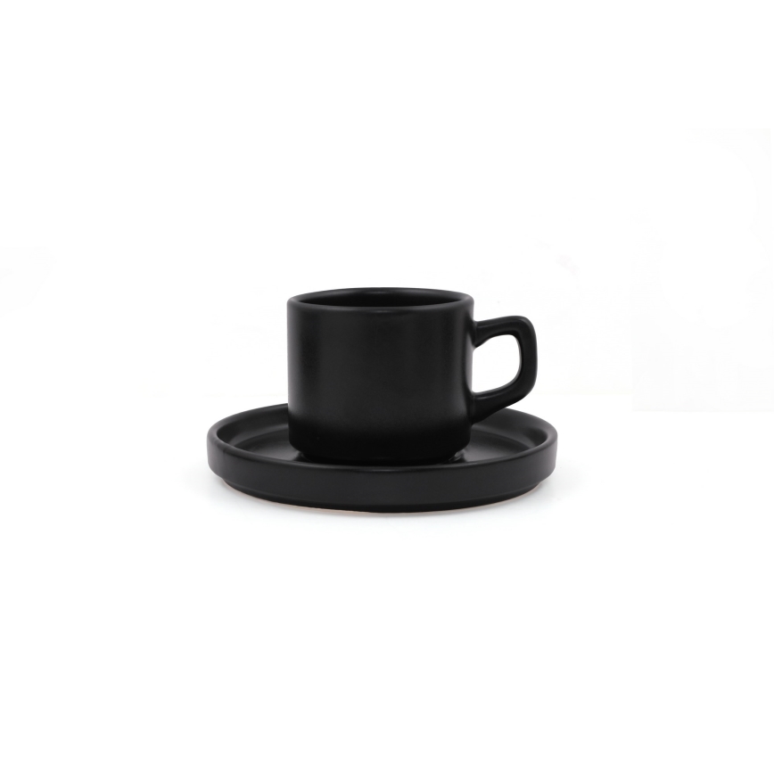 Service de table 20 pièces en grès noir