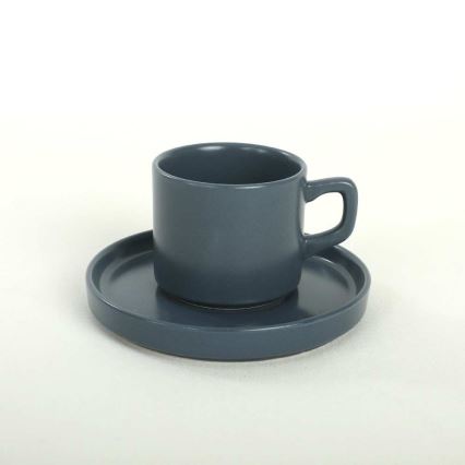 Service de table 20 pièces multicolore en grès