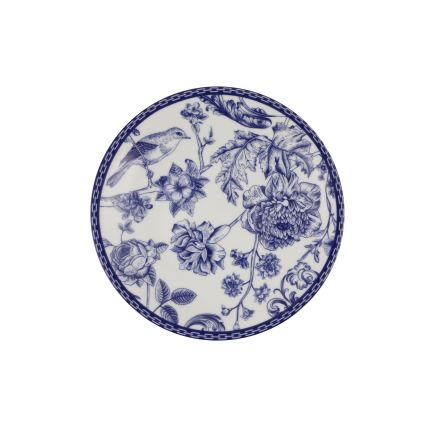 Service de table 24 pièces blanc/bleu/porcelaine