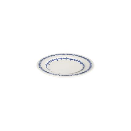 Service de table 24 pièces blanc/bleu/porcelaine
