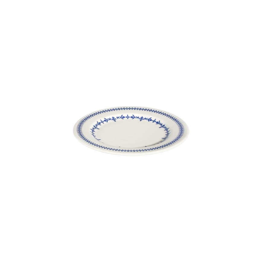 Service de table 24 pièces blanc/bleu/porcelaine