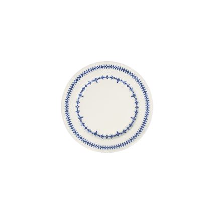 Service de table 24 pièces blanc/bleu/porcelaine
